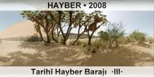 HAYBER Tarih� Hayber Baraj�  �III�