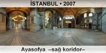 �STANBUL Ayasofya  �Sa� koridor�