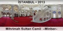 �STANBUL Mihrimah Sultan Camii  �Minber�