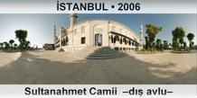 �STANBUL Sultanahmet Camii  �D�� avlu�