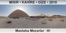 MISIR � KAH�RE � G�ZA Mastaba Mezarlar  �III�