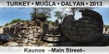 TURKEY • MUĞLA • DALYAN Kaunos  –Main Street–