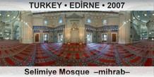 TURKEY • EDİRNE Selimiye Mosque  –Mihrab–